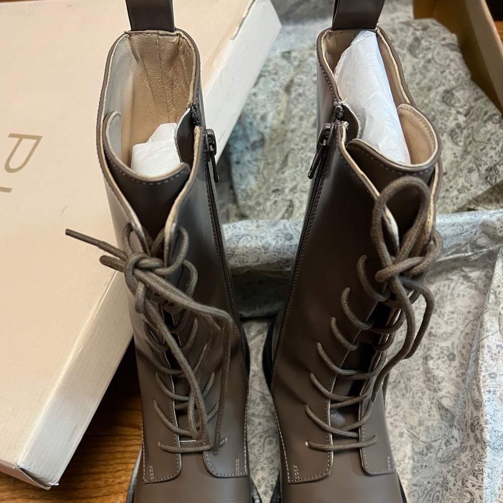 Pilcro Brown Lace-Up Boots for Women - Picture 9 of 14